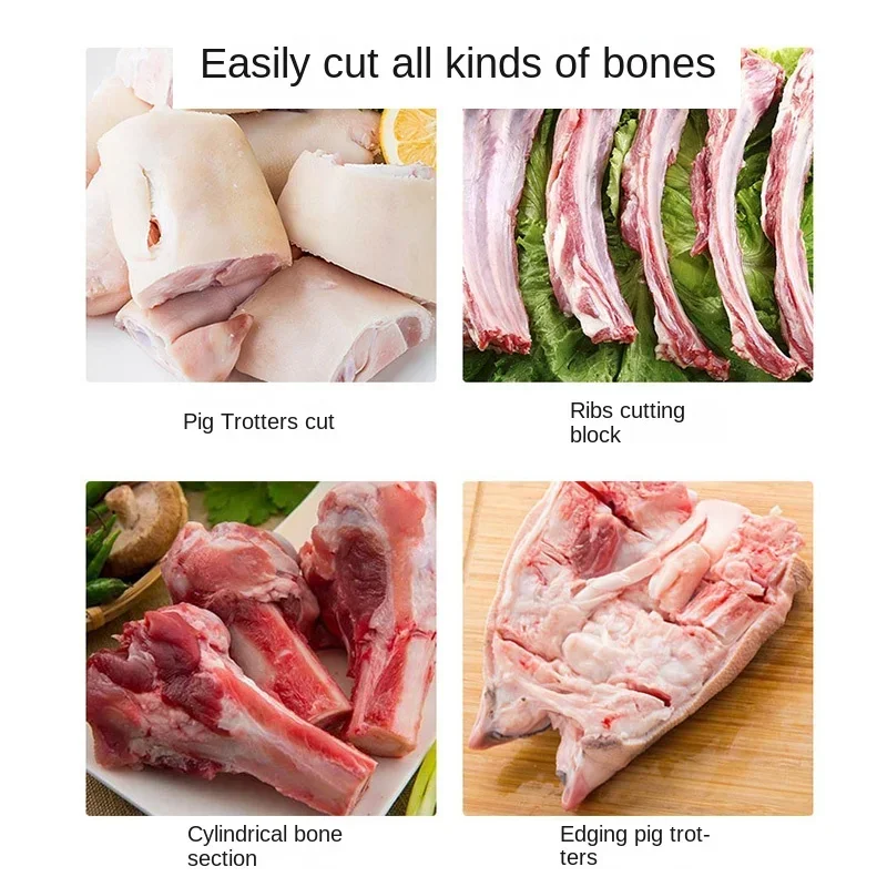 Máquina cortadora de guillotina de 220v para el hogar, máquina de guillotina Manual de acero inoxidable, tubo comercial para pezuña de cerdo, hueso