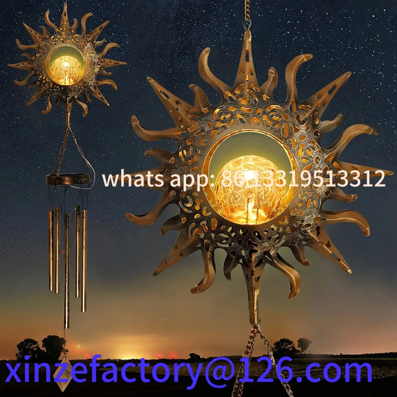 

Customizable outdoor luminous waterproof wind chimes for home decoration