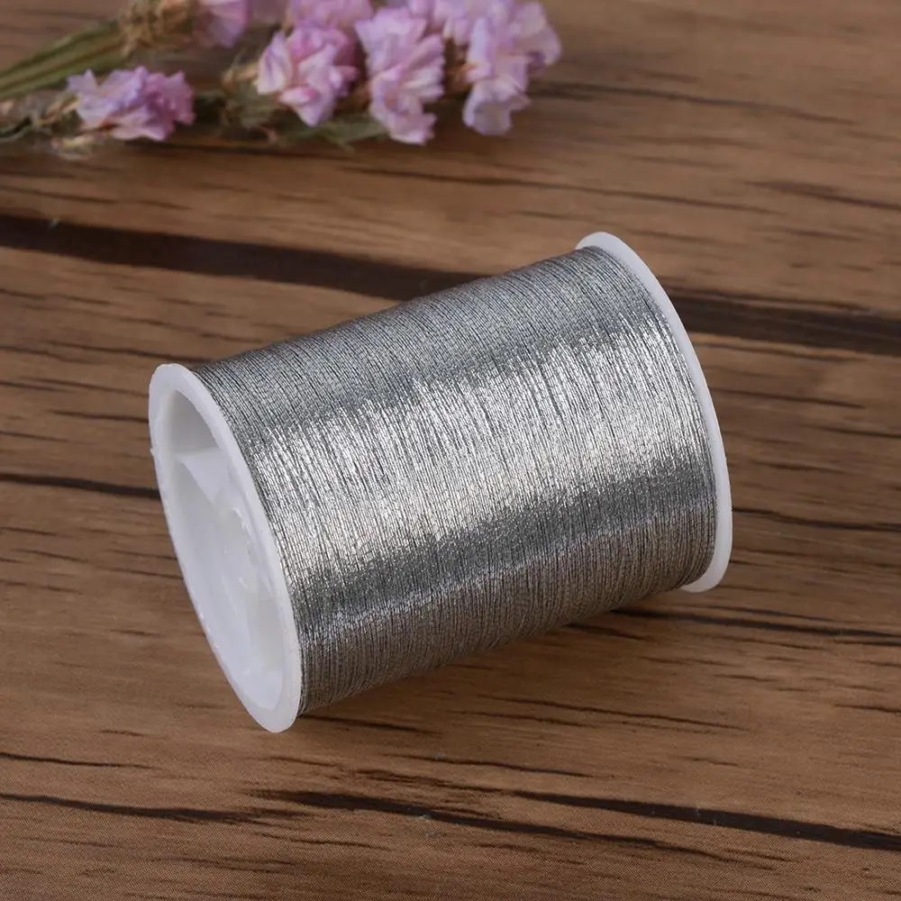 High Quality Embroidery Thread Handmade Gold Silver Cross Stitch Wire Sewing Machine Spool DIY Crafts Accessories Sewing Supply