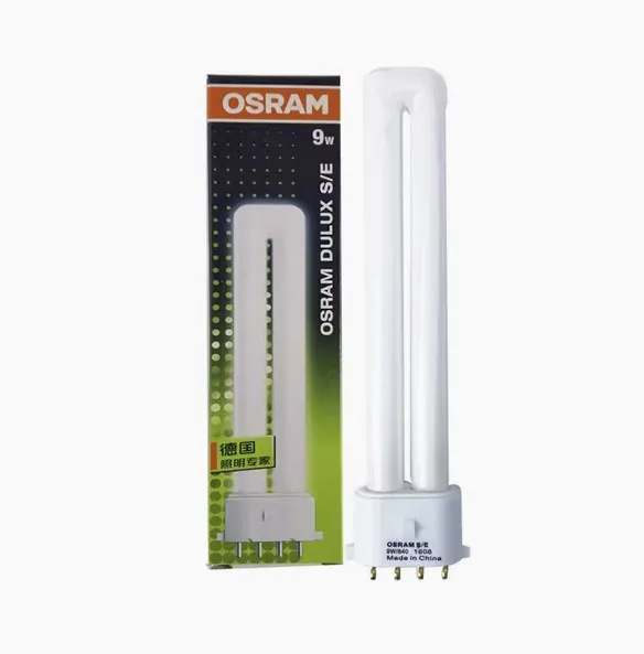 2x OSRAM DULUX S/E 9W/840 4000K белый 9W/865 дневной свет 2G7 4 контакта CFL лампа трубка LUMILUX