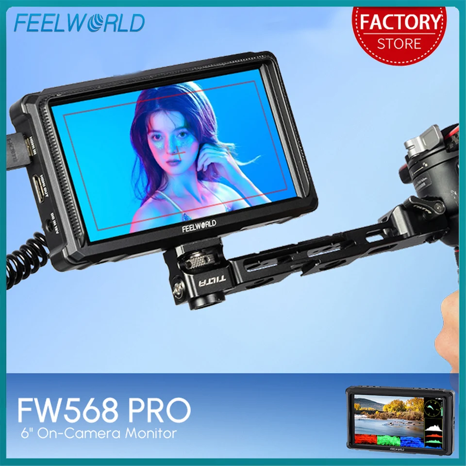 FEELWORLD FW568 PRO 6インチ 1920x1080 IPS 1200nit カメラフィールド