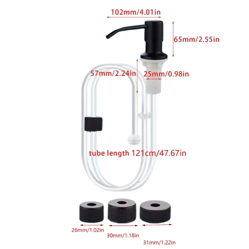 Dispensador jabón líquido versátil, adecuado para desinfectantes manos, champús, Gel ducha, envío directo