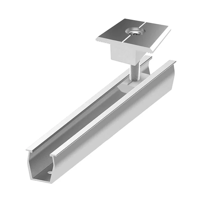 Кронштейн для крепления солнечной панели, рельсы, зажим, крепежный модуль, монтажное крепление, фотоэлектрические источники питания, трапециевидная крыша, 35 мм, прочный