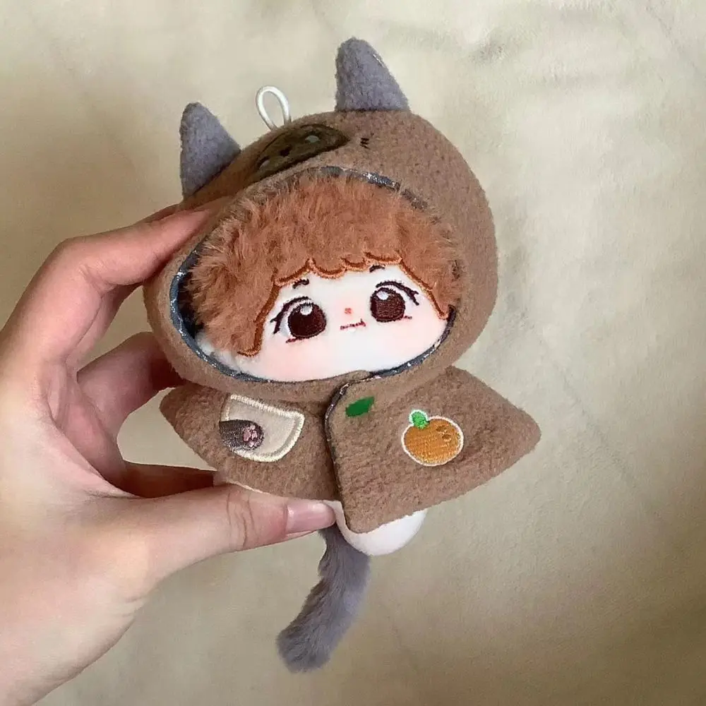 10cm Idol Doll Clothes Cat Cloak Star Cotton Doll Clothes Plush Animal Shape Small Cloak Outfit Dress Up Gifts for Girl Fans