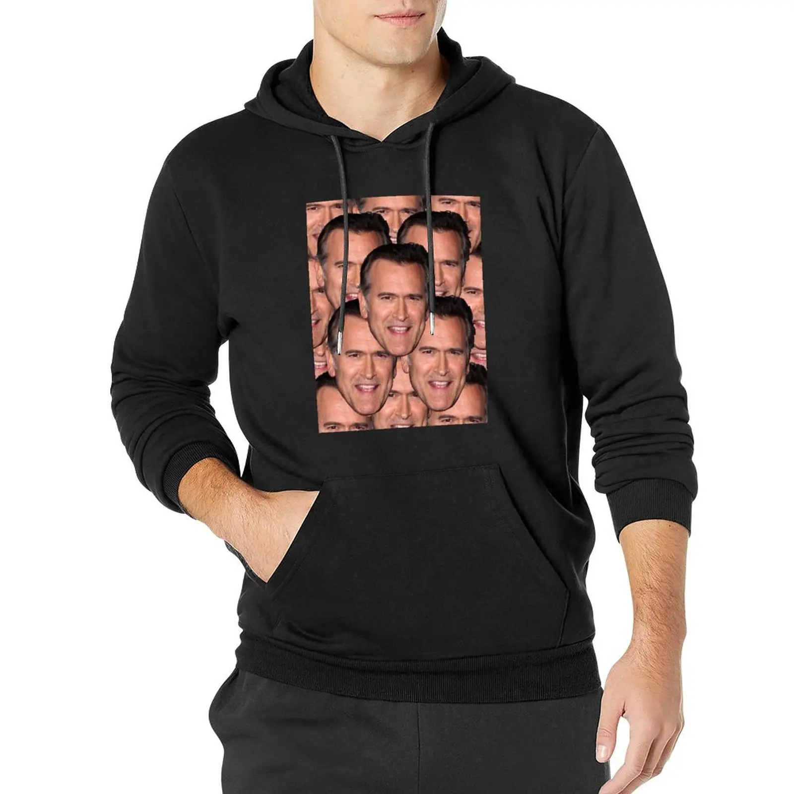 

Bruce Campbell Evil Dead Head Shot Pullover Hoodie mens designer clothes men wear streetwear men tracksuit men