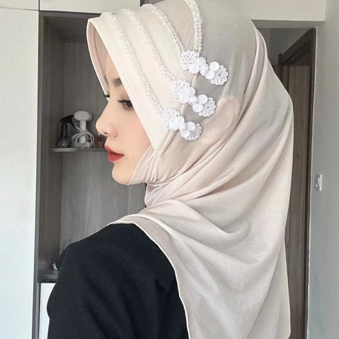 

Abaya Hijab Muslim Scarf For Women Clothing Turban Freeshipping Headscarf Malaysia Cap Hat Kufi Islam Luxury Tassel Flower 05246