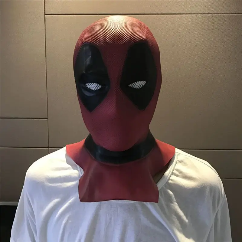 Deadpool หน้ากากคอสเพลย์เครื่องแต่งกาย Wolverine Props ภาพยนตร์ซูเปอร์ฮีโร่ Full Face ฮาโลวีน Carnival Latex หน้ากากสําหรับผู้ใหญ่