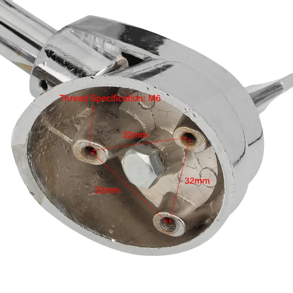 2pcs Adjustable Anti Skid Bass Drum Feet Metal Silver Drum Legs Anti-Rust Anti Skid Drum Feet For Bass Drum