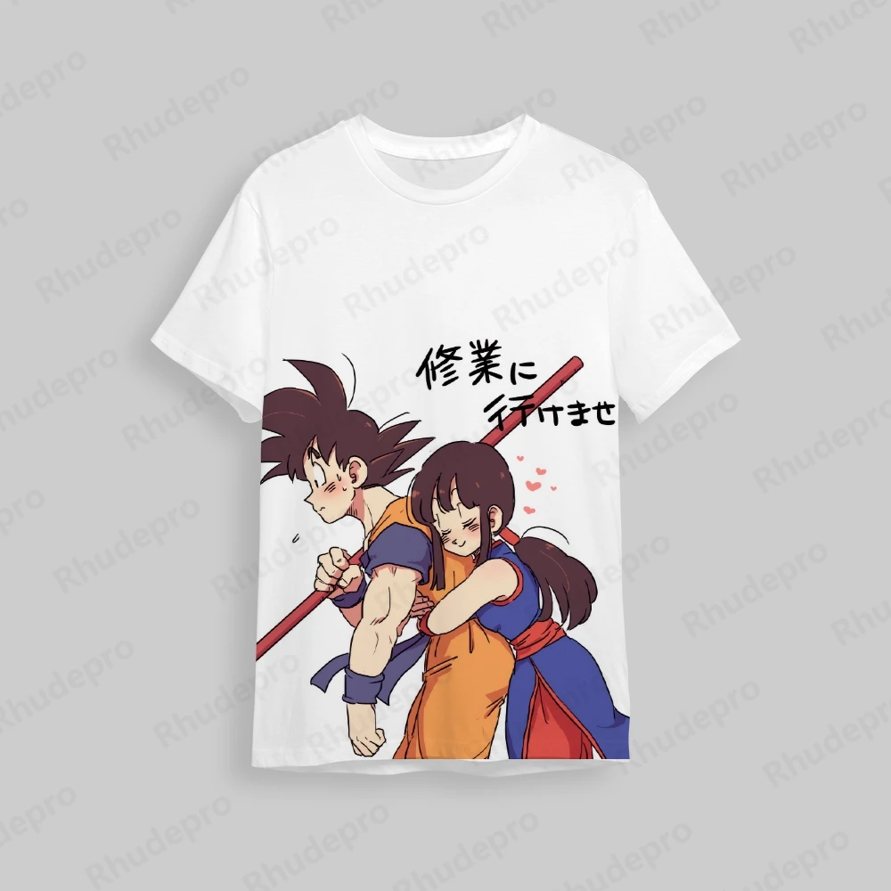 Dragon Ball 100-5XL T-shirt Men Men's Y2k Harajuku Style Shirts 2024 Clothing Anime Goku Streetwear Tops T-shirts Children's