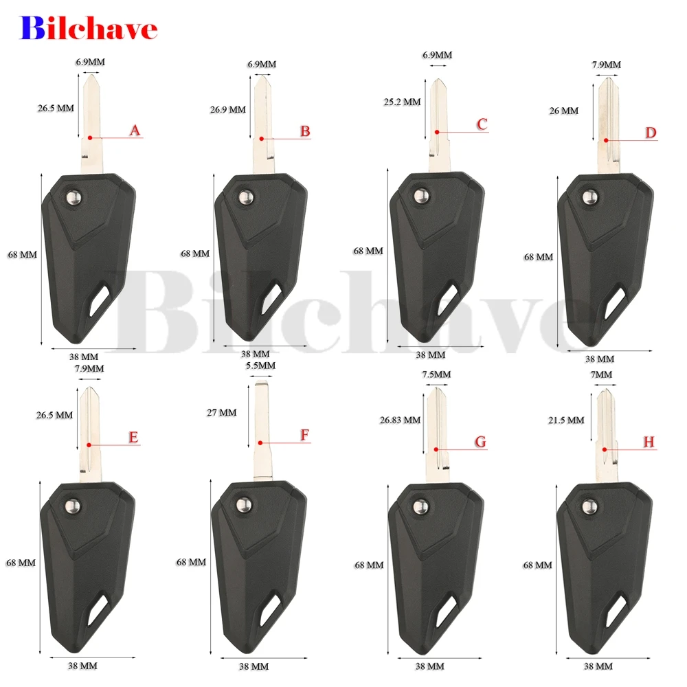 JYQ Fernbedienungsschlüssel für Honda Yamaha Suzuki Pulsar Hero YAMAHA PIAGGIO HARLEY KTM VICTORY BMW DUCATI Bombardier Triumph Kawasaki – Detail 4