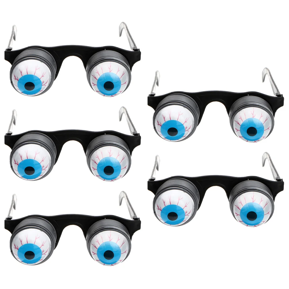 

5 PCS Tricky Spring Glasses Halloween Decorative Scary Props Eyeball Party Funny Child