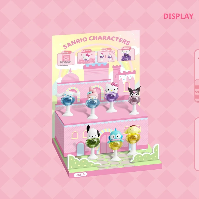 سانريو شخصيات الأسرة سلسلة المصاصة يدوية الصنع كورومي بودنغ الكلب الضغط لعبة فتاة يمكن استخدامها كغطاء المفاتيح هدية عيد