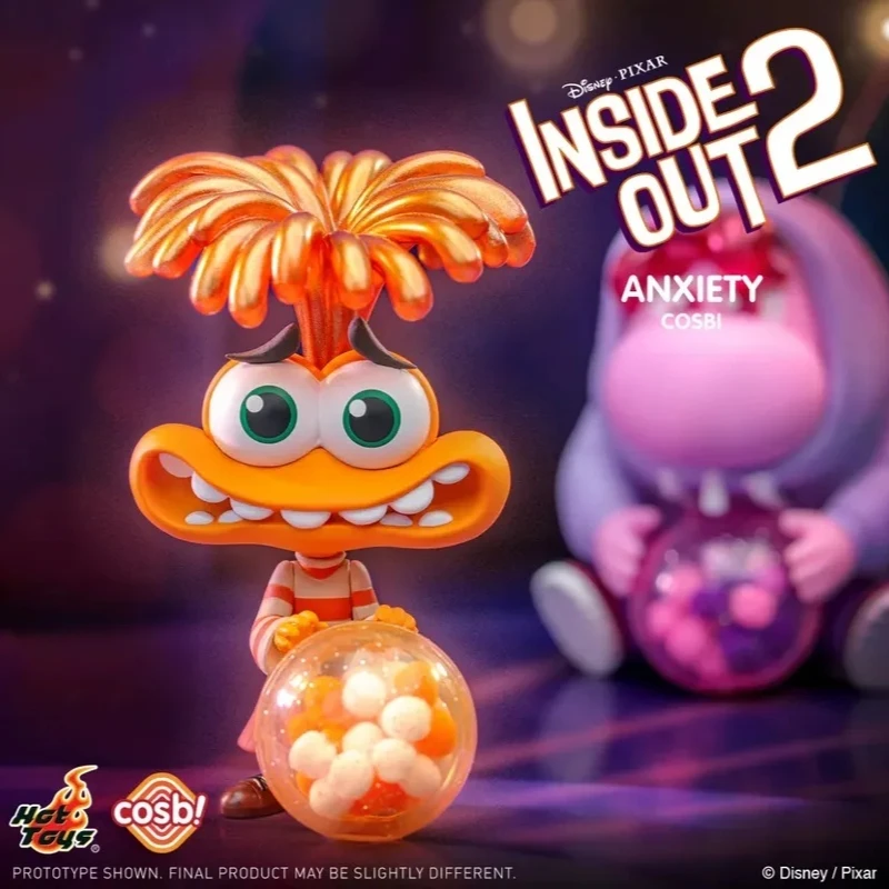 Miniso Pixar Inside Out 2 Anime Figure Anxiety Joy Sadness Anger Disgust Cosbi Collectible Figurine Cute Catoon Doll Custom Gift