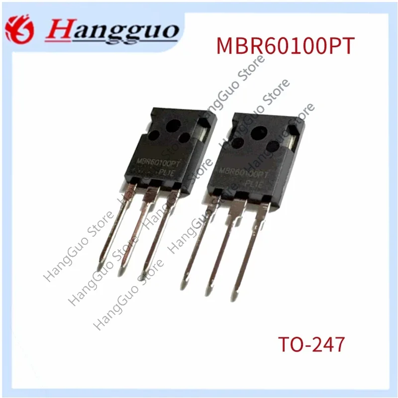 5 قطعة/الوحدة العلامة التجارية الجديدة والأصلية MBR60100PT MBR60100 TO-247 60A100V شوتكي ديود