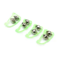 5PCS Plastic Twin Bells Clip On Night Fishing Tools Rod Bite Alarm Portable Fast Fishing Tackle Accessories