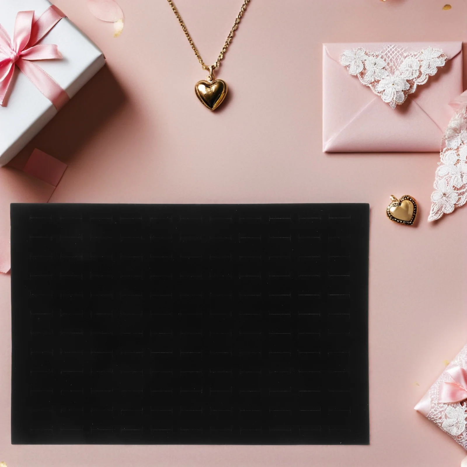 

2Pcs Jewelry Organizer Insert Tray Ring Earring Display Sponge Pad Holder Storage Mat Jewelry Making Organizer