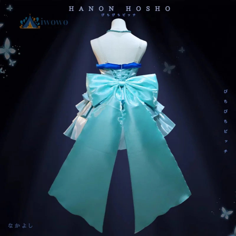 2026 NEW Anime Mermaid Melody Pichi Pichi Hanon Hosh Princess Dress Cosplay Costume With Gloves Prop necklace Suit view 5