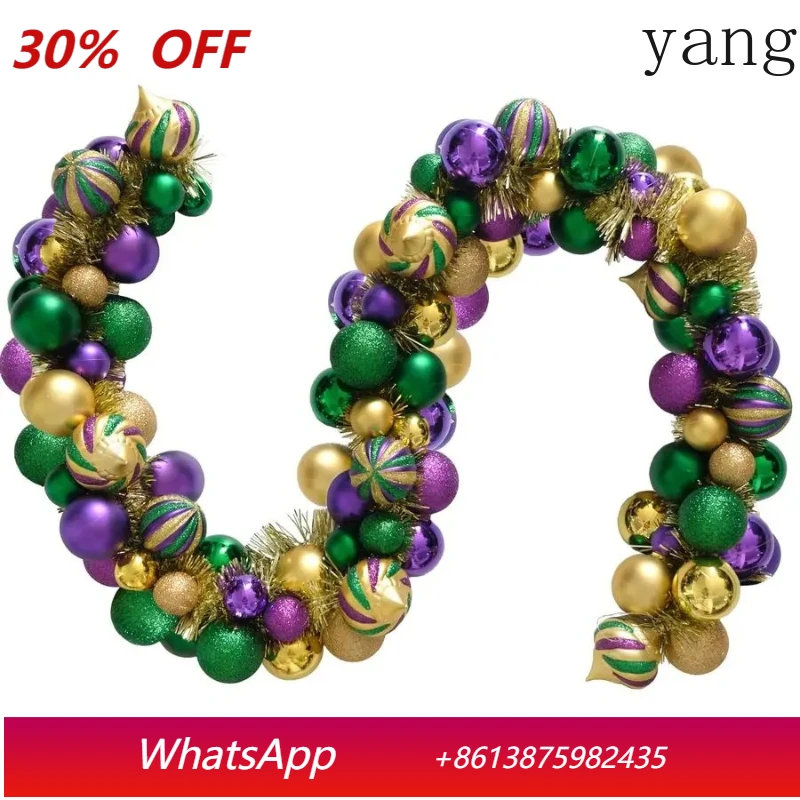 

Front Door Carnival Garland 70 Inch Colorful Ball Decorative Garland Outdoor Garden Front Door Carnival