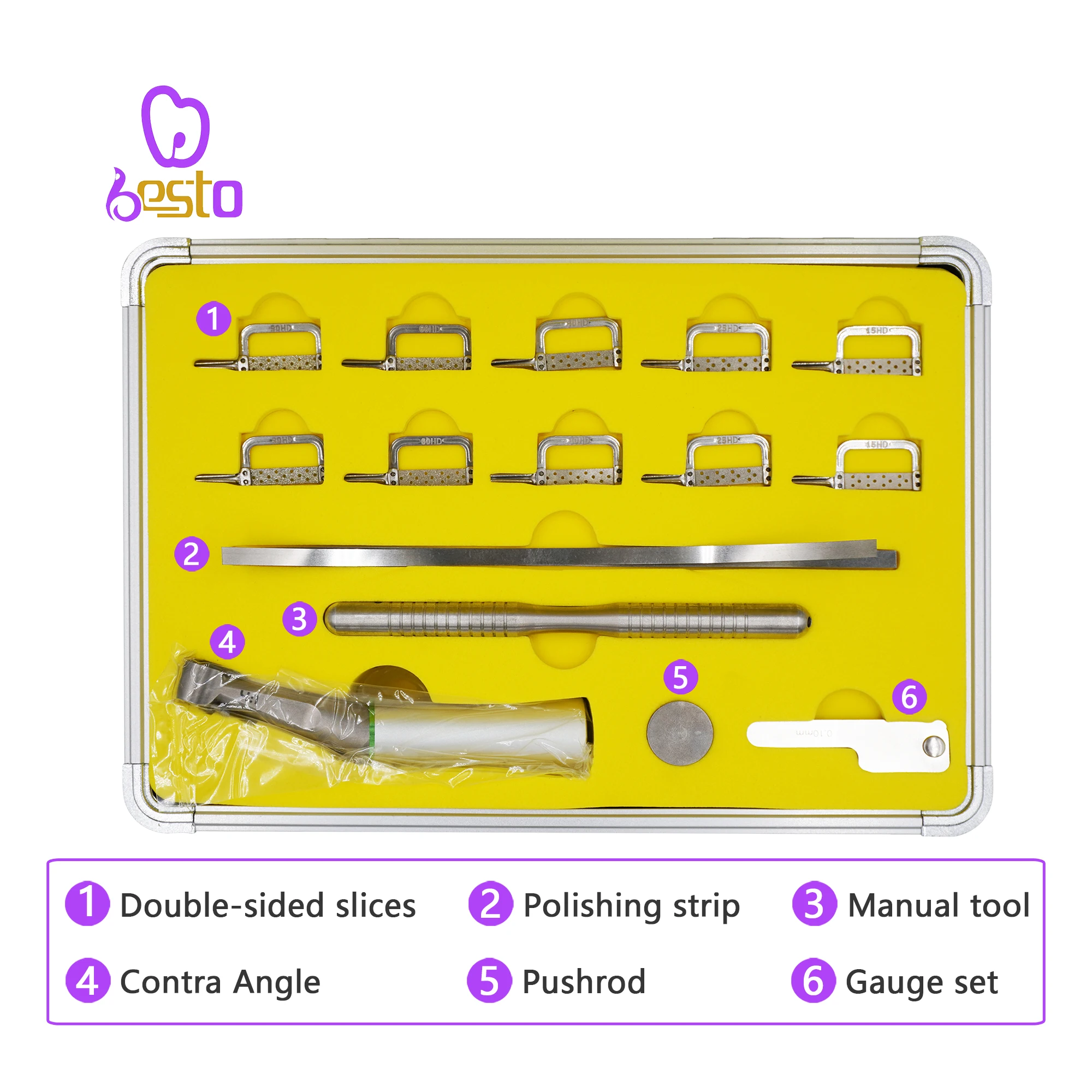 den tal 4:1 تخفيض نظام IPR الترددية den tal striping interproximal المينا تخفيض أدوات تقويم الأسنان