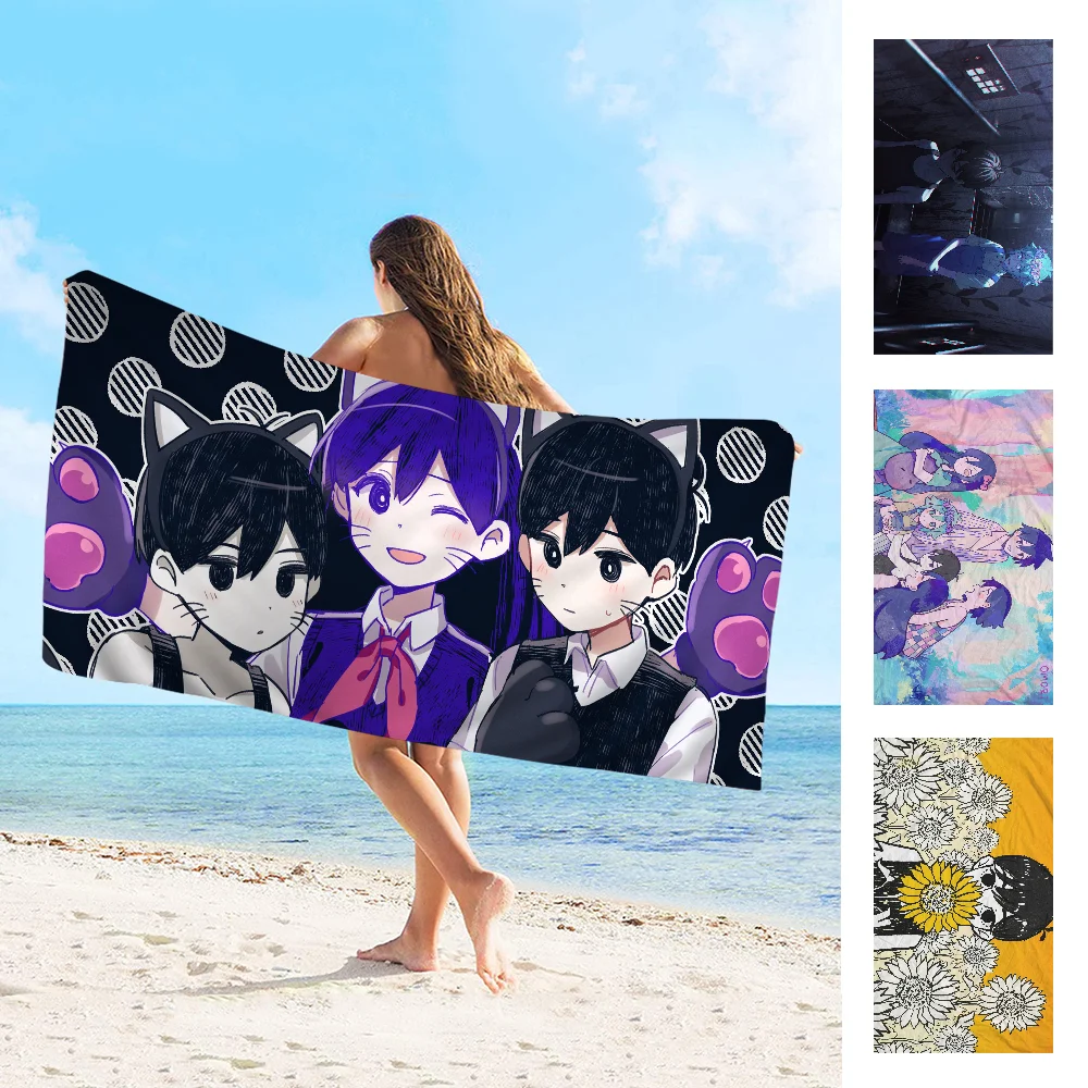 Omori Bath Towel Microfiber Soft Water Absorbing Breathable For Girl Kids Decorative Cartoon Beach Towel