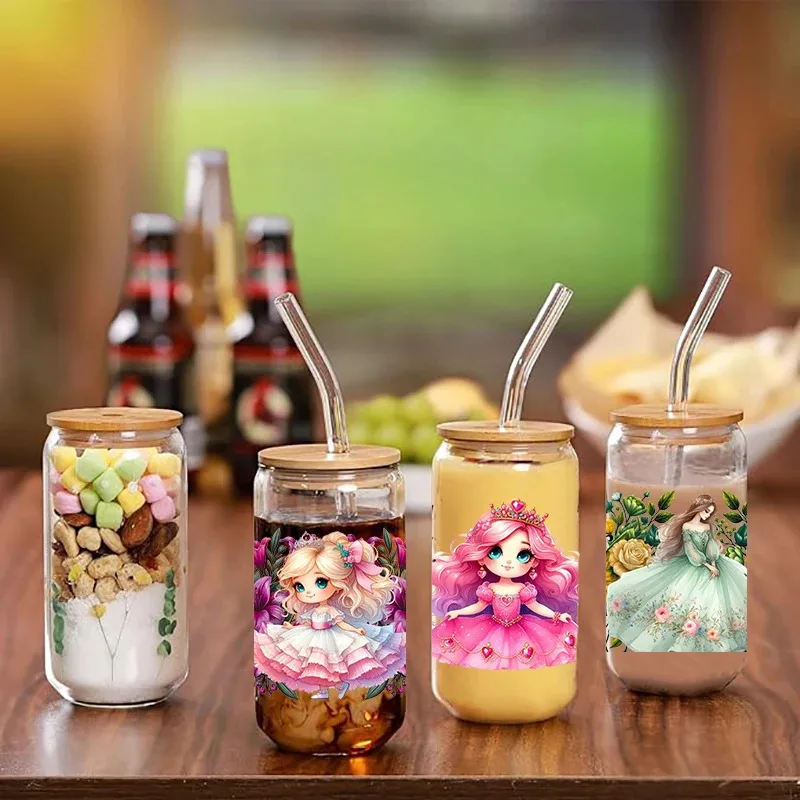 20 Style Elegant Butterfly Princess UV Sticker Party DIY Decals 3D transfers uvdtf tumbler seal stickers 16oz uv dtf cup wraps