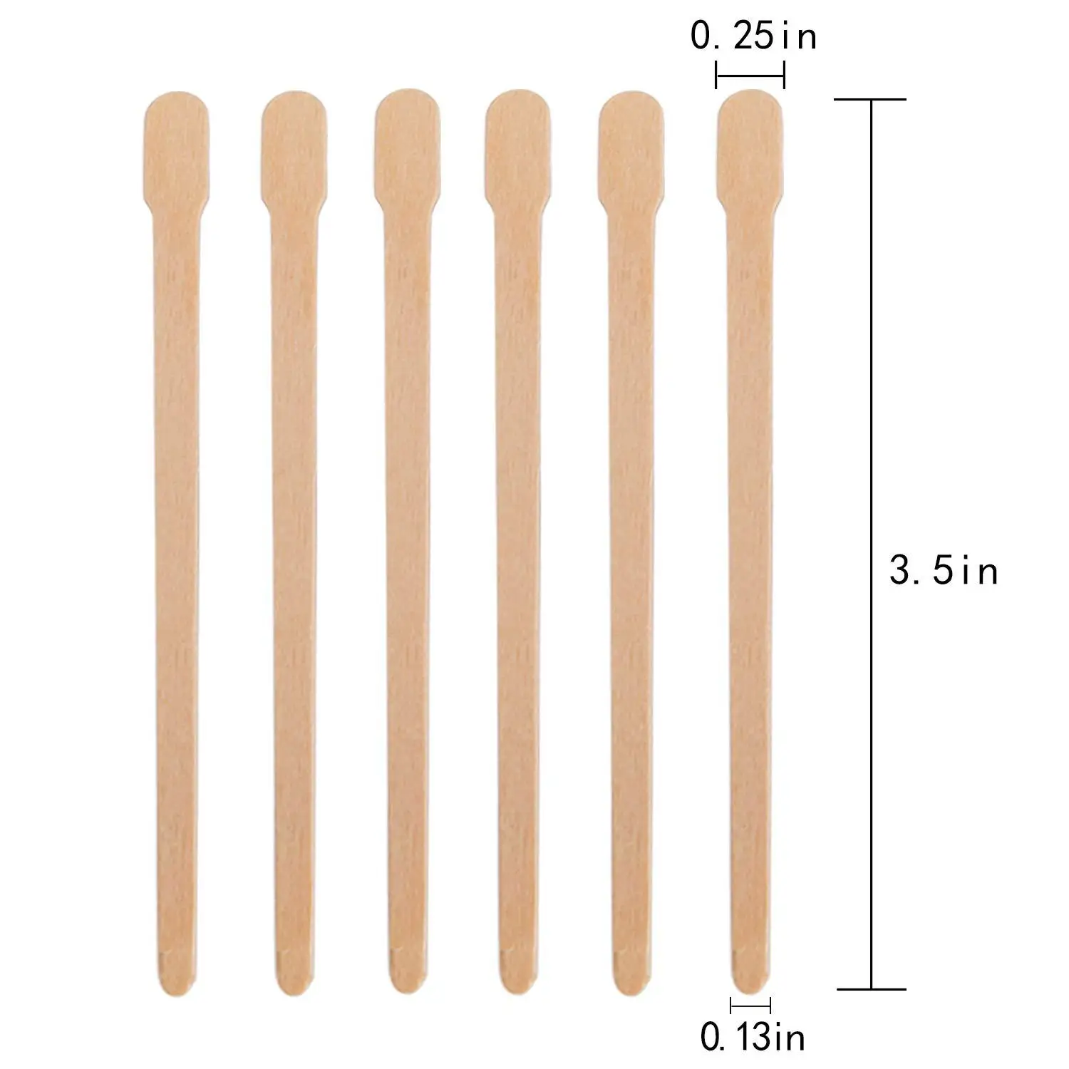 100/200/300/400/500Pcs Personal Hygiene Kits Beauty Kits Wood Tongue Depressor Wax Disposable Spatula Body Hair Removal
