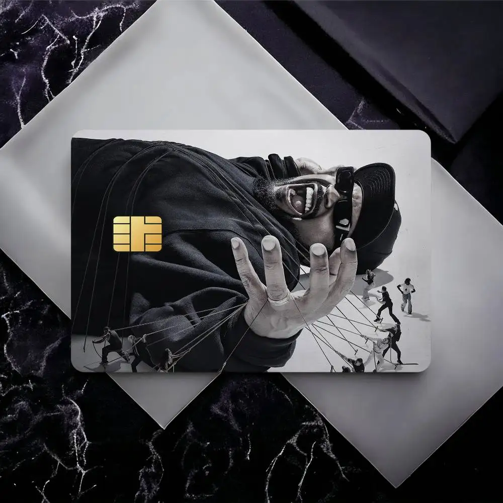Rapper I-Ice Cube Credit Card Skin Stickers for Bank Card Bus Metro Card Sticker Waterproof Gift