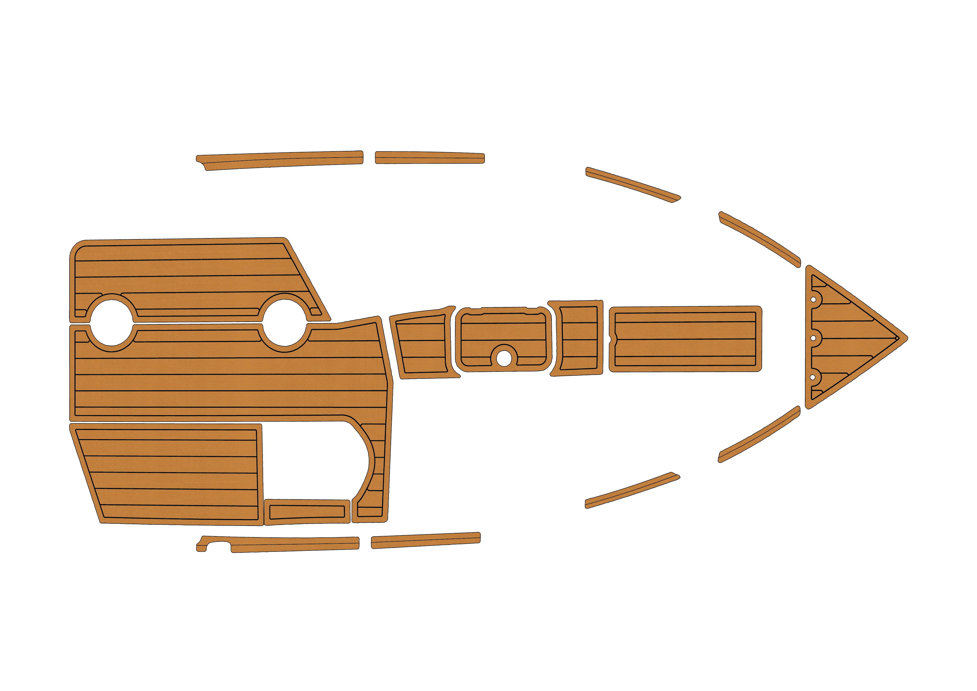 

Нескользящий коврик из морского искусственного тикового EVA-2000-2004 Centurion ELITE V, самоклеящаяся подушка для палубы лодки 1/4 дюйма (6 мм), для кабины и палубы