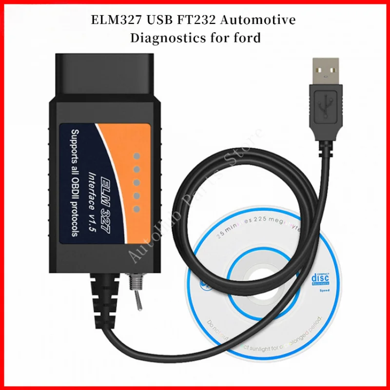 

ELM327 USB FT232 HS MS CAN Переключатель-сканер для Ford FORScan с чипом PIC18F25K80