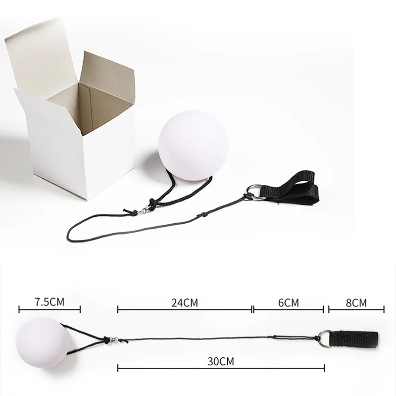 전자 발광 볼 LED 포이 볼 에나멜, 로프 포함 야광 야간 조명, 밸리 댄스 무대 소품 액세서리