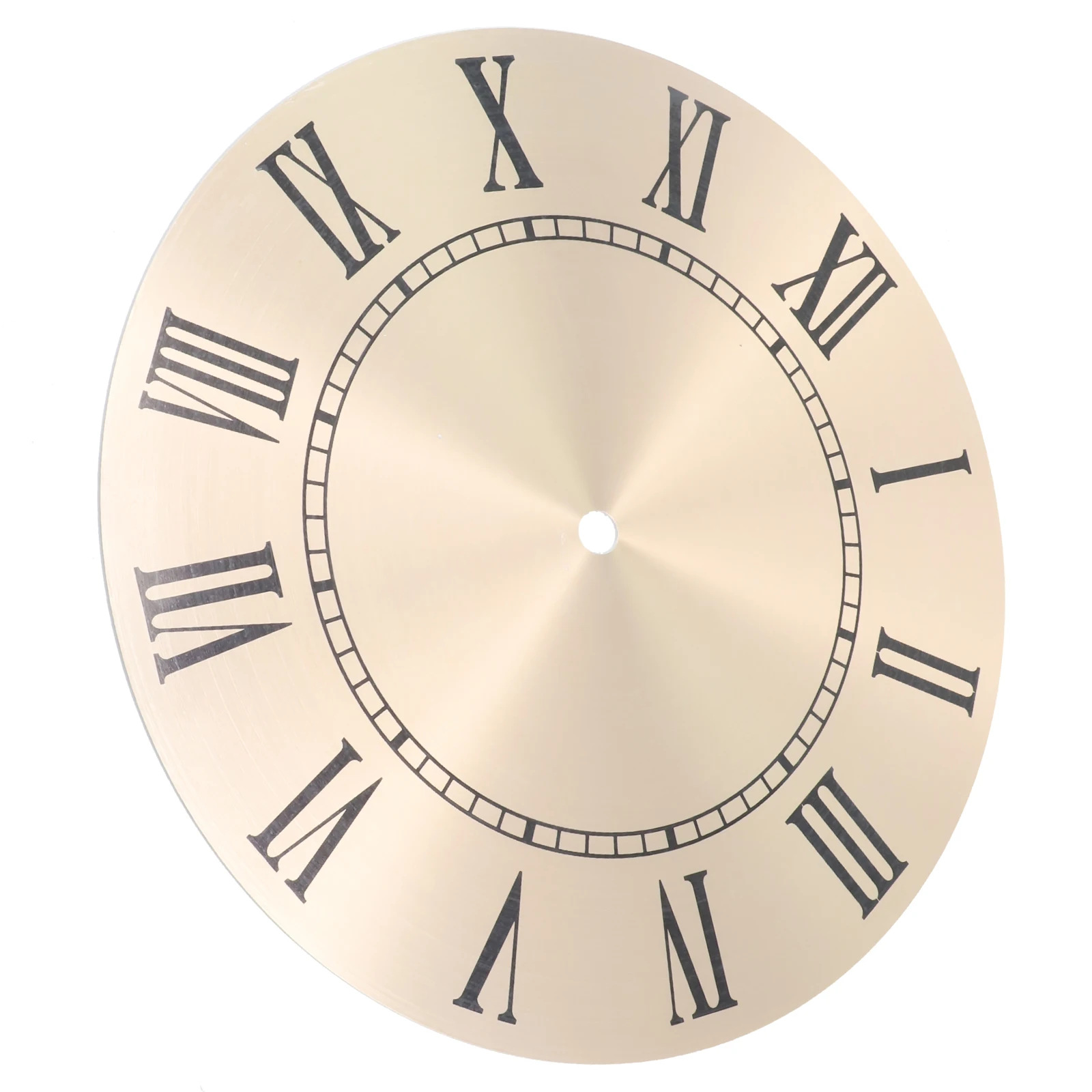 DIY Quartz Wall Clocks, 9 5 Inch 243mm Aluminium Metal Wall Clock Dial Face Replacement, Roman Numeral, Gold Color