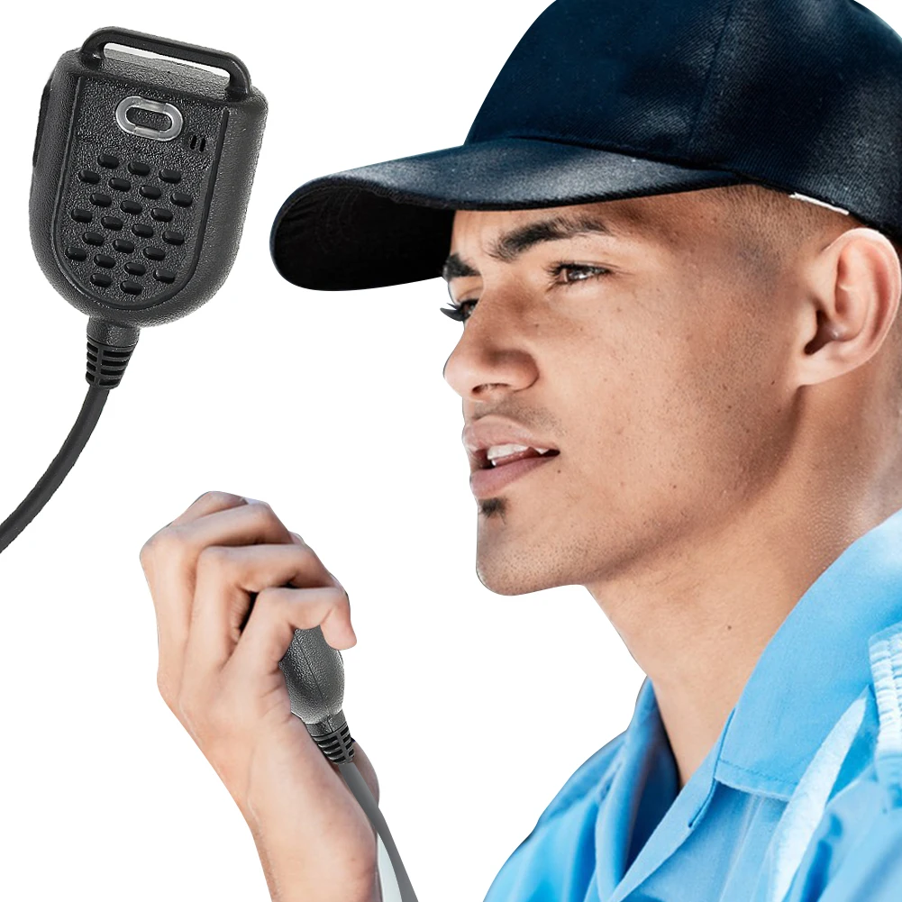 Walkie Talkie PTT LED Shoulder Speaker Mic PTT Mic Hand Speaker Mic Microphone for KENWOOD TK-3107 BAOFENG BF-888s -5R