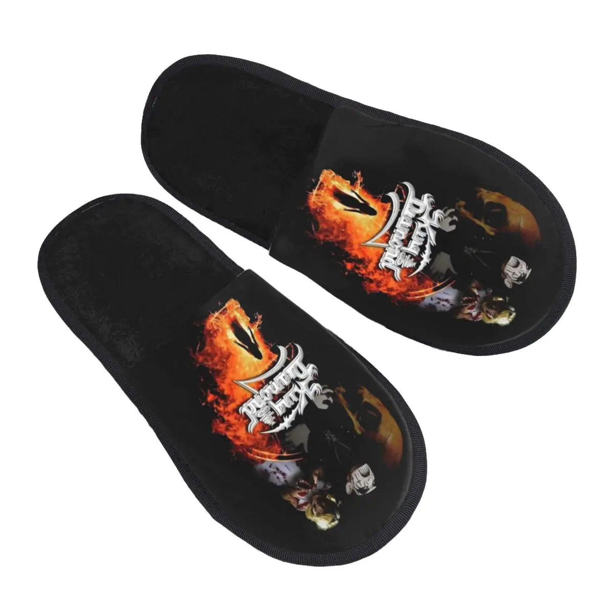 

Custom K-King Diamonds Danish Rock Musician Vocalist Guest Slippers for Bedroom Women House Slipper