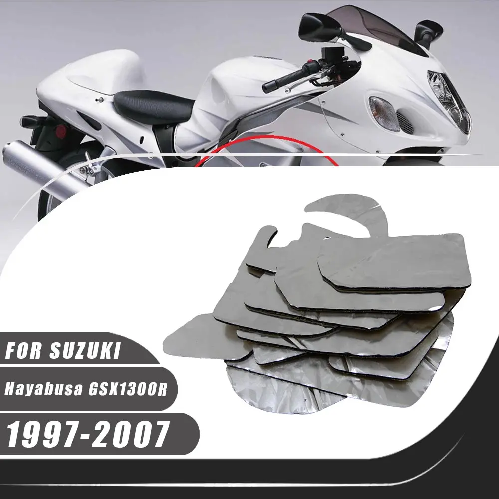 

Motorcycle Pre-Cut Belly Fairing Heat Shield Mat Insulation Protection For 1999-2007 GSX1300R Hayabusa GSXR1300 2006 2005 2004