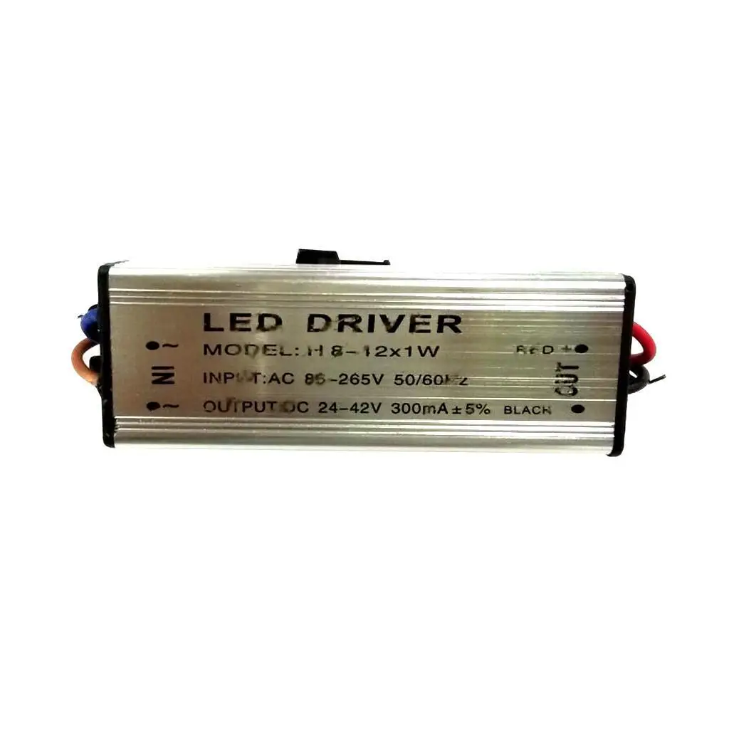 8-12W LED Constant Current Driver Power Supply AC 85-265V to DC 24-42V 300mA