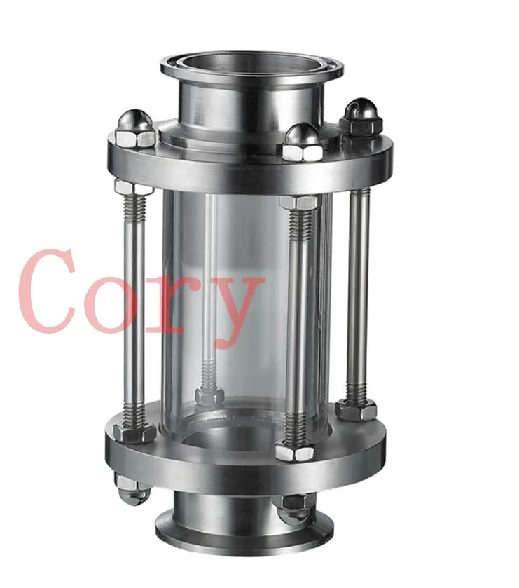 Stainless Steel Flow Sanitary Sight Glass 1.5