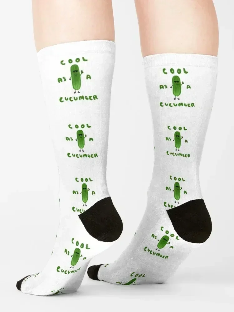 Cool as a Cucumber Socks Heating sock kids funny gift basketball Socks Male Women's
