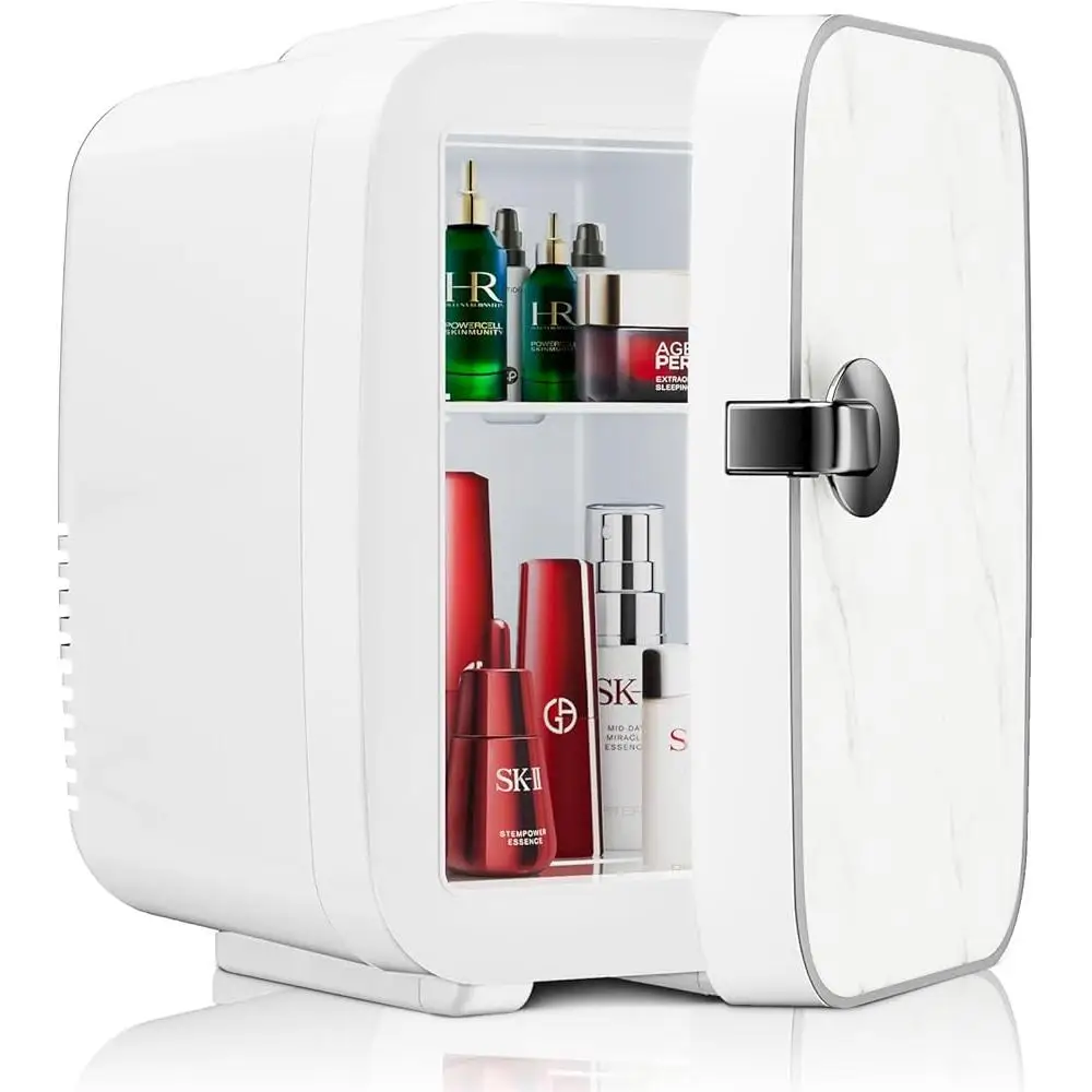 Portable Mini Fridge Thermoelectric Cooler Warmer Food Drinks Skincare Compact Quiet Operation Ideal Travel Office Home