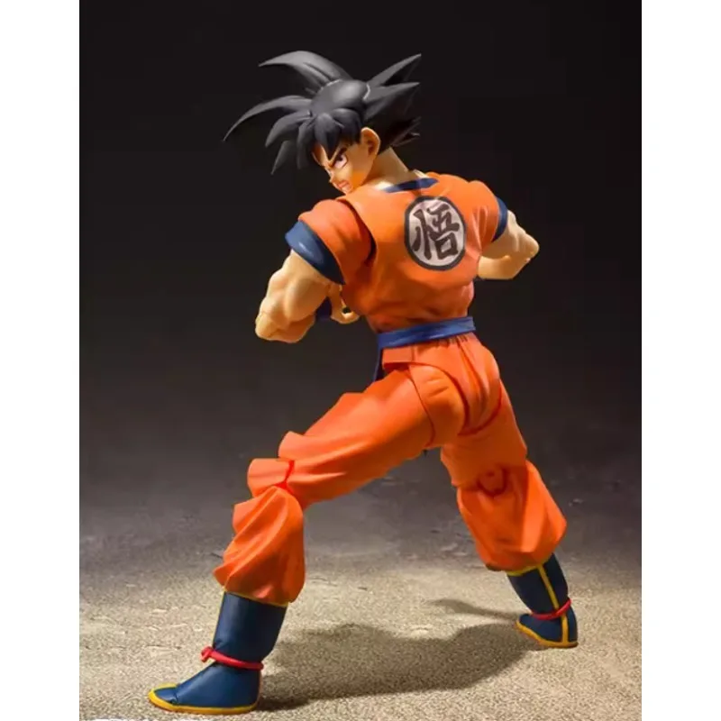 In Stock Bandai Dragon Ball Z SHF Son Goku 2.0 S.H. Figuarts A Saiyan Raised On Earth Action Figure Collectible Toy Gift view 3