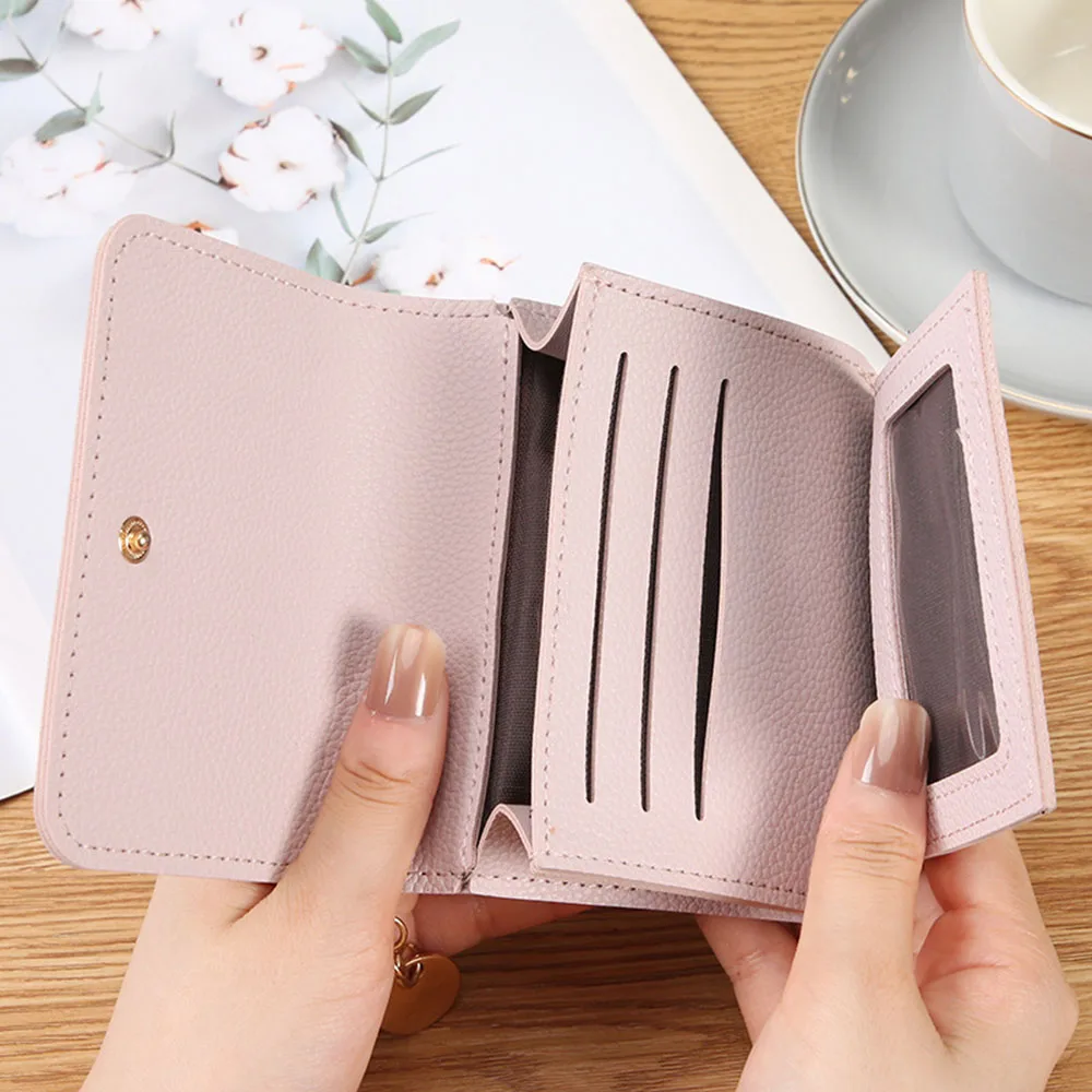 Dompet Koin Lembut Tempat Kartu Dompet Fashion Dompet Pendek Sederhana Untuk Kantong Belanja Kantor