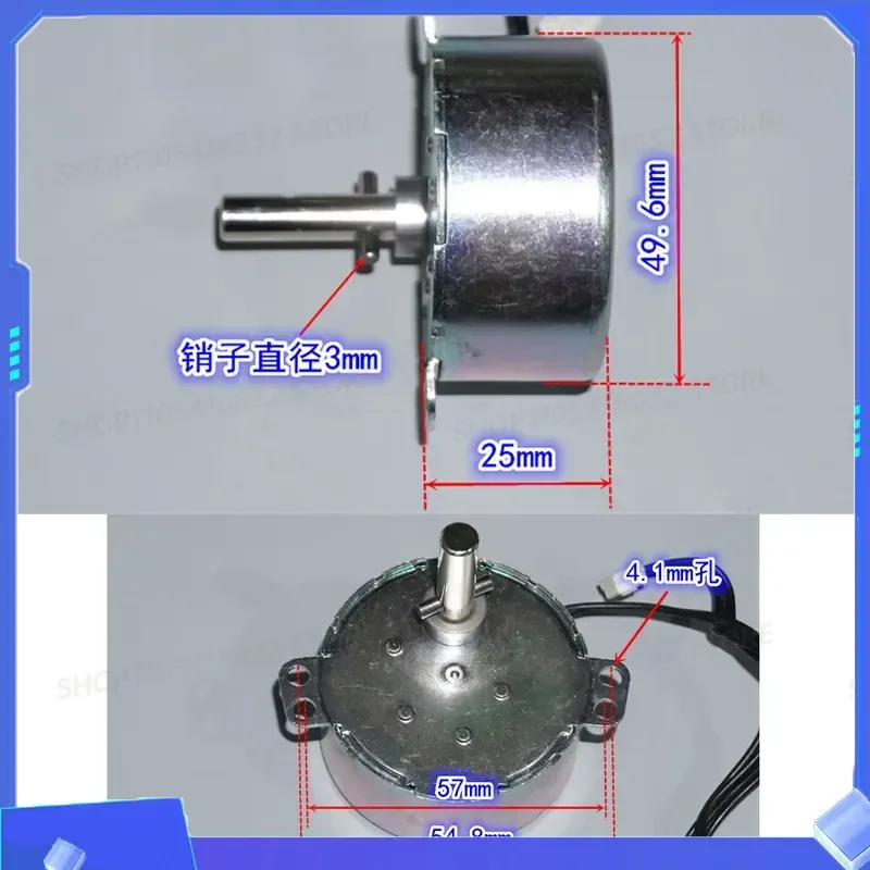 1PC AC 110V Permanent Magnet Synchronous Metal Gear Motor 4W 60Hz 50Hz 1 0.83RPM AC Synchronous Gear Motor