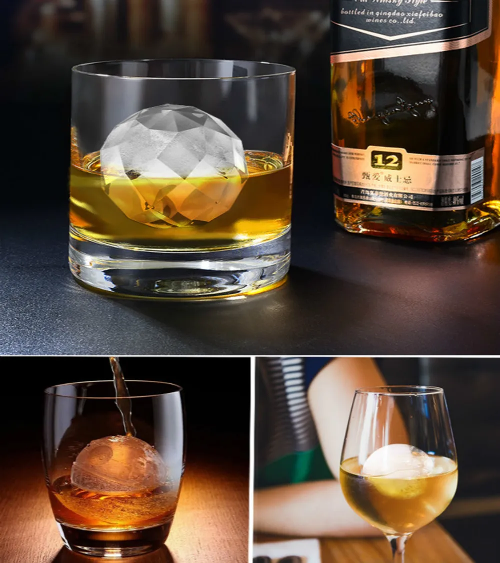 Japan Ice Cube Mold Whiskey Ice Ball Maker New Safety Plastic 5cm Ice Ball DIY Home Bar Party Cocktail Use Recommend