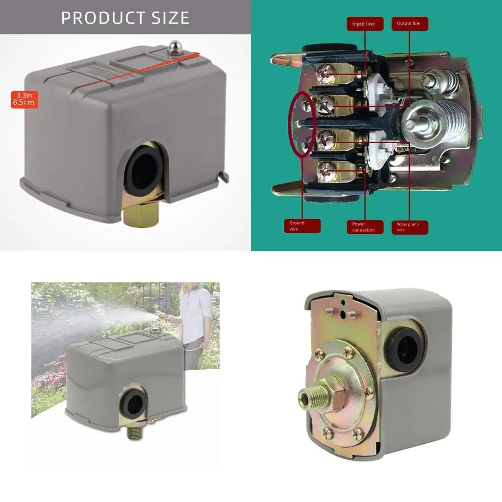 

652F Sturdy Water Pressure Regulator Accessory With Flexible Spring Adjustment