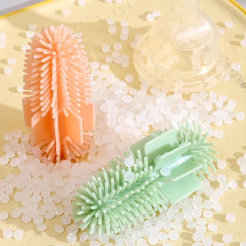 Long Handle Silicone Milk Bottle Brush Cup Scrubber Glass Cleaner Kitchen Cleaning Tool Drink Bottle Glass Cup Cleaning Brush