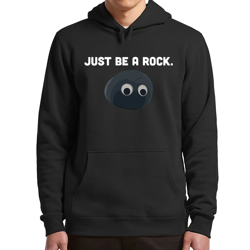 

Everything Everywhere All At Once Hoodie Just Be A Rock Funny Sweatshirt 2022 Sci-Fi Dark Comedy Action Movie Pullover