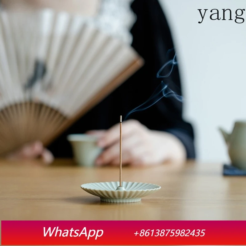 

LTT ceramic Japanese-style household incense insert wabi-sabi desktop ornament