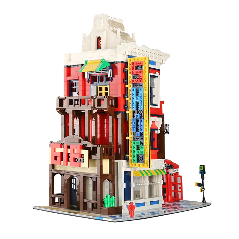 Bloques de construcción para niños, juguete de ladrillos para armar tienda de esquina, serie MOC City Street View, ideal para regalo de Navidad, código 6311