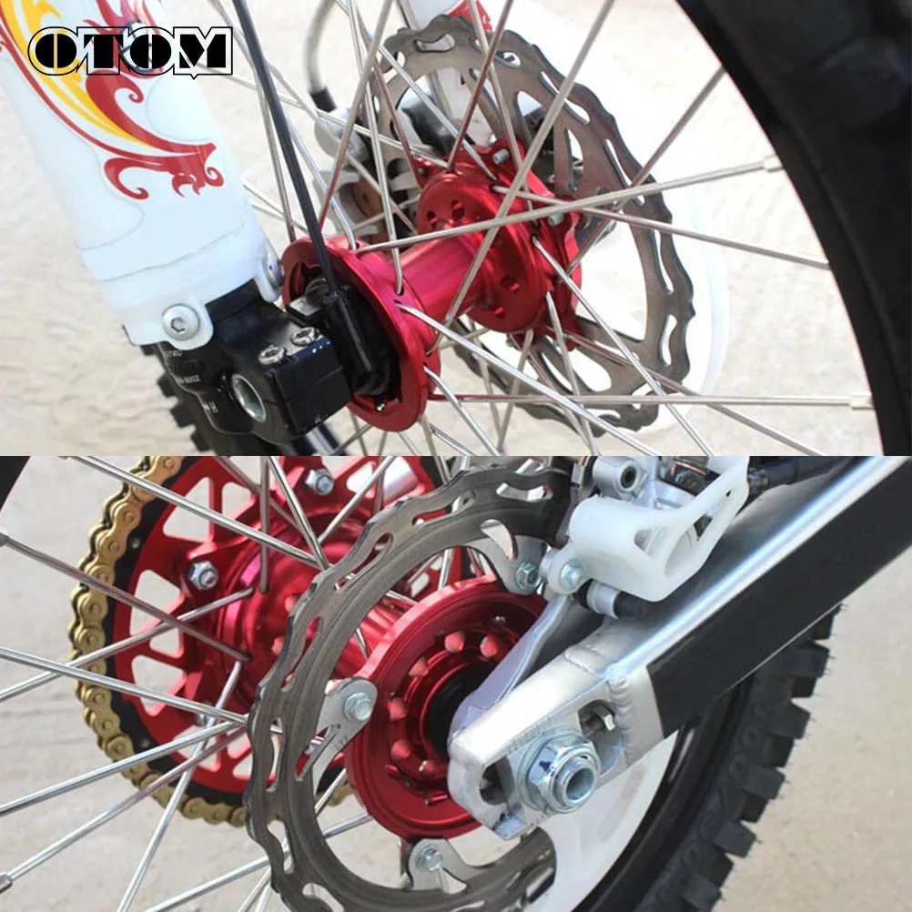 OTOM Front Rear Brake Disc 240mm For HONDA CR125R CRF250R CRF250RX CRF450R CRF450X Steel Disk Rotors Motorcycle Accessories