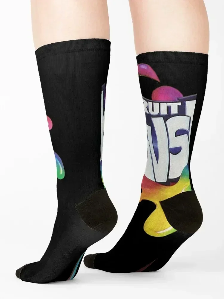 Fruit Gushers 90s logo Socks Run funny gifts Crossfit floral Mens Socks Women's