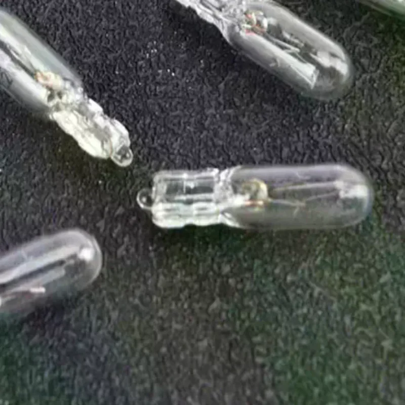 

10Pcs Durable Convenient 12V 1.2W T5 Glass Light Bulb Dashboard Instrument Panel Brake Light Bulbs Long Life